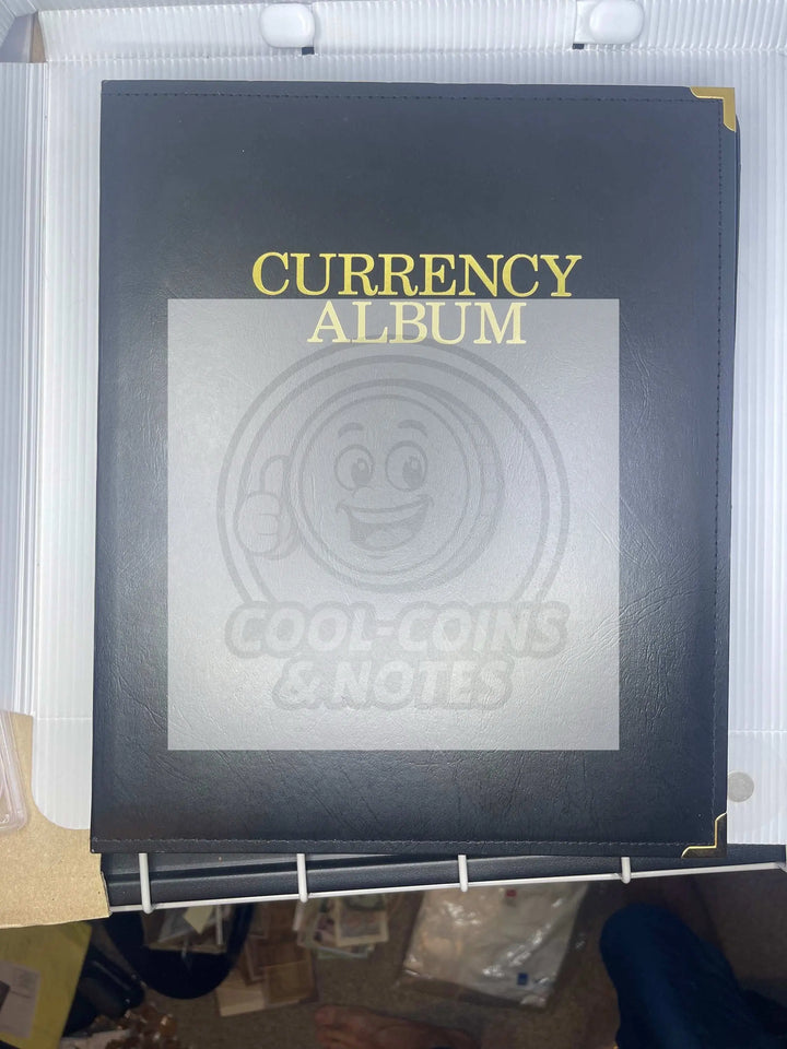 Deluxe Currency Album - 4 Notes Per Page (Front & Back), 12 Pages, Hard Binding