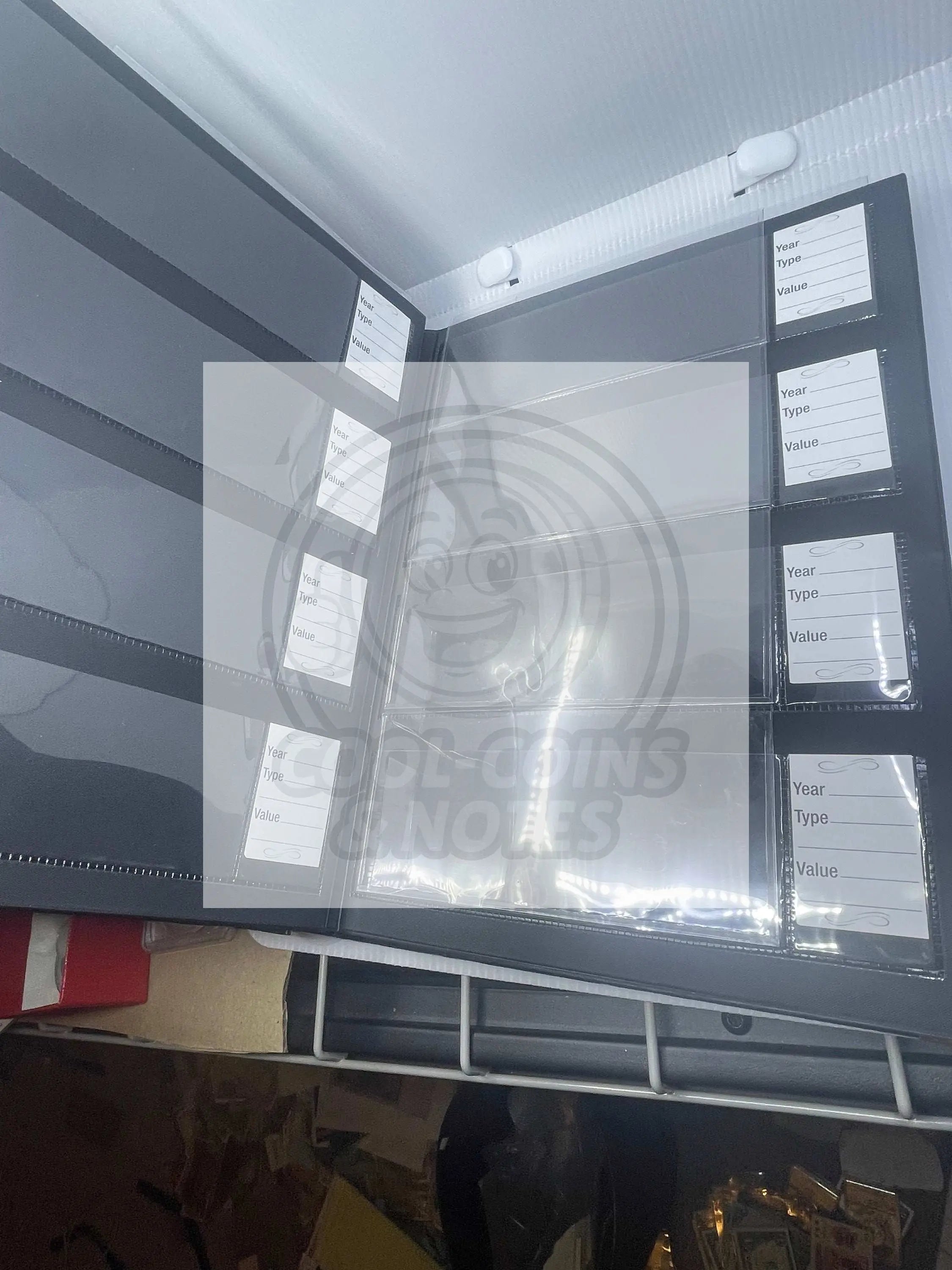 Deluxe Currency Album - 4 Notes Per Page (Front & Back), 12 Pages, Hard Binding