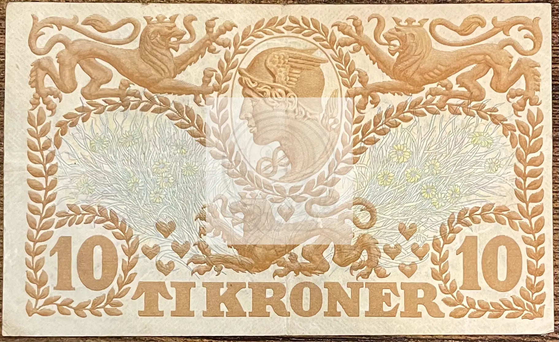 Denmark 1943 10 Kroner P-31p.6 Used World Banknote Currency - Cool Coins & Notes