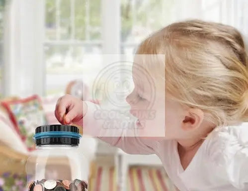 Digital Counting Money Jar: 800+ Coin Capacity, Kids Piggy Bank Powered By 2AAA - Cool Coins & Notes