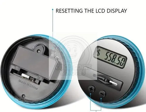 Digital Counting Money Jar: 800+ Coin Capacity, Kids Piggy Bank Powered By 2AAA - Cool Coins & Notes