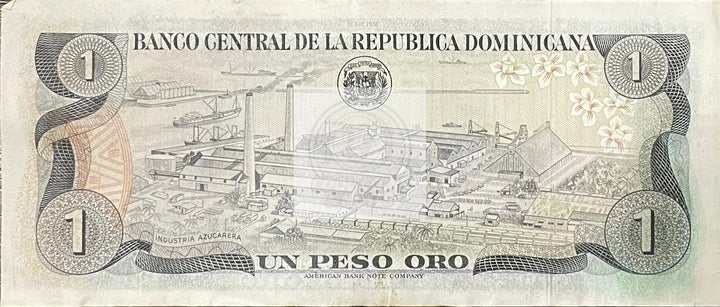 Dominican Republic 1984 1 Peso Oro P-126 Used World Banknote - Cool Coins & Notes