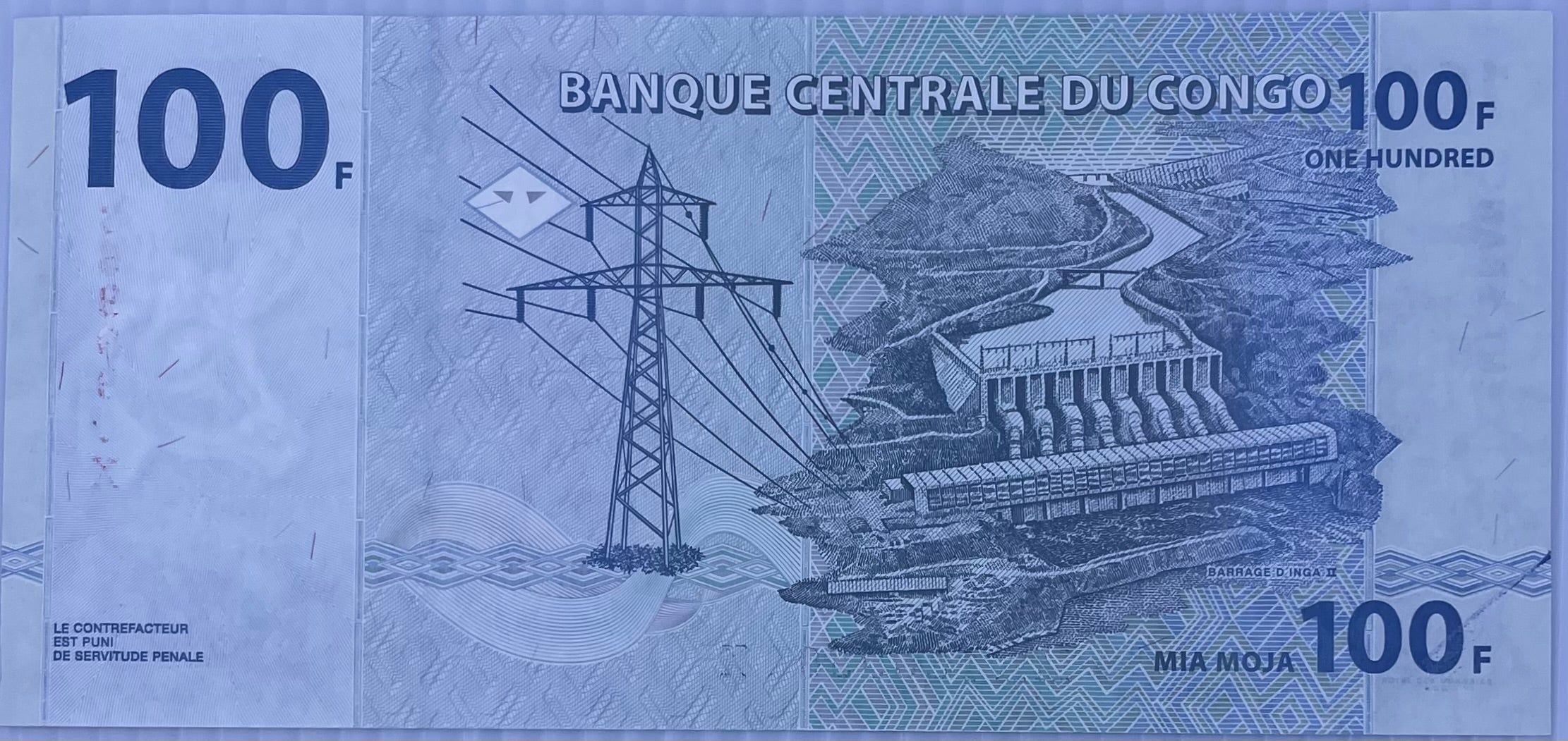 2007 Congo 100 Francs P-98a UNC World Banknote