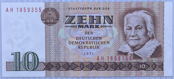 1975 Germany DDR 10 Mark P-28 Circulated World Banknote