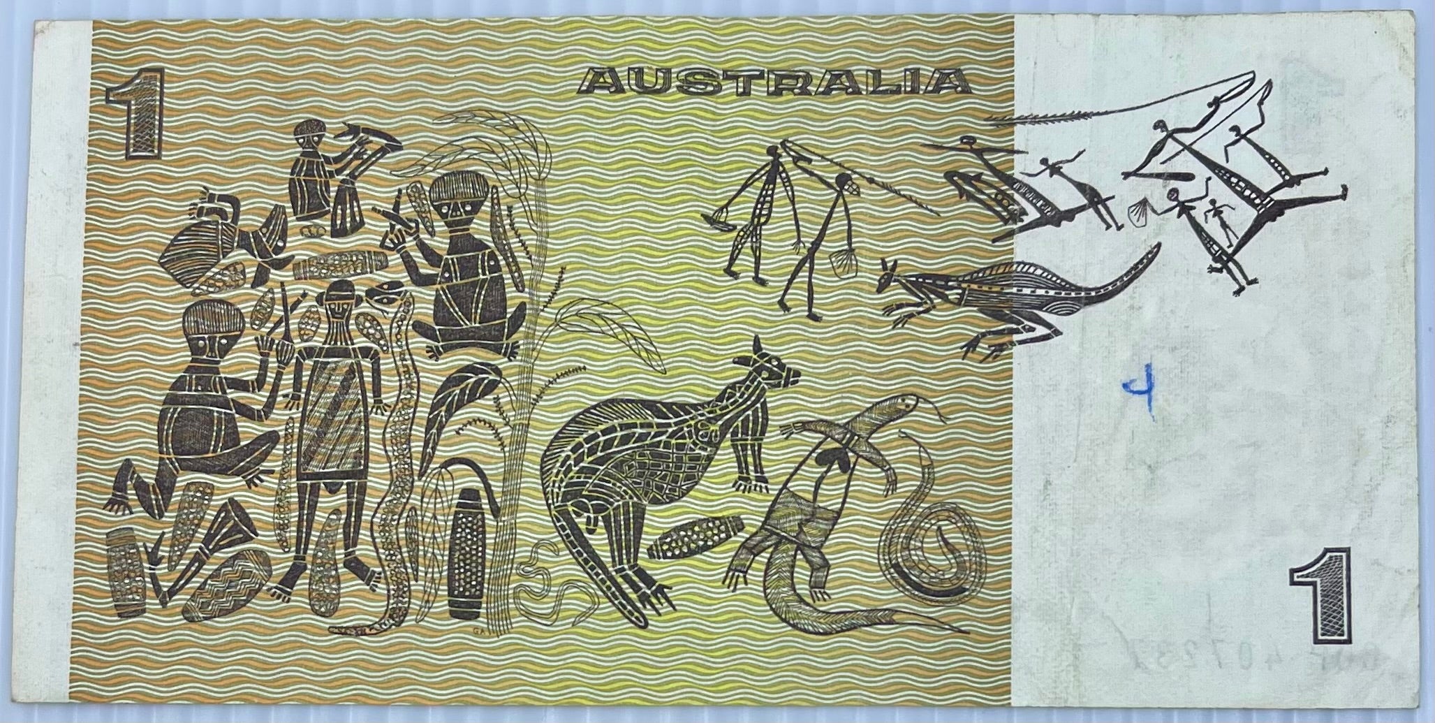 Australia 1974 1 Dollar P-42 Used World Banknote