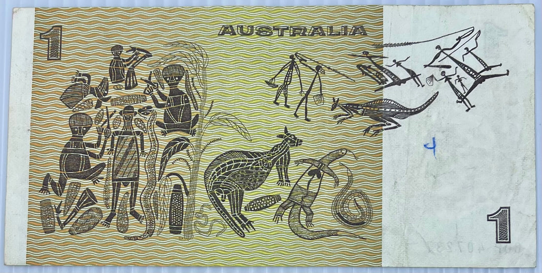 Australia 1974 1 Dollar P-42 Used World Banknote