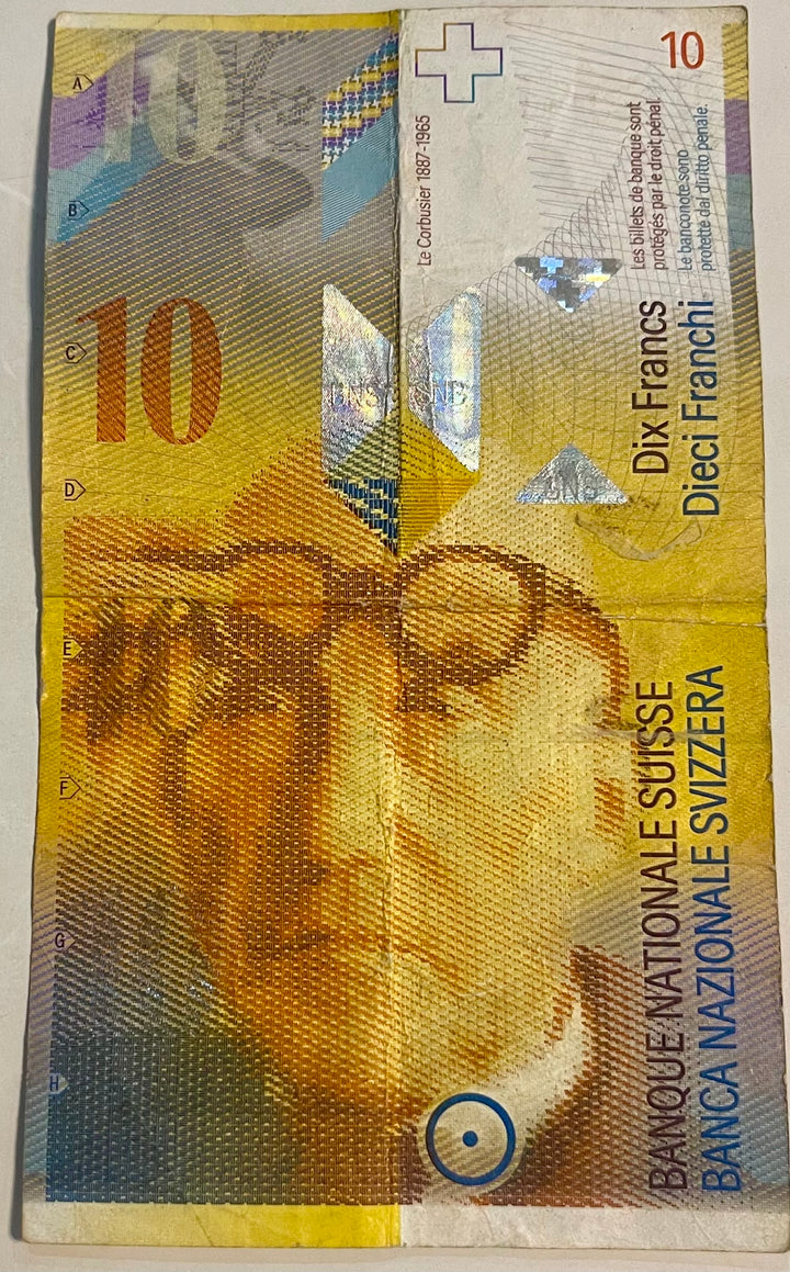 Switzerland 1996 10 Franken P-66 Used World Banknote