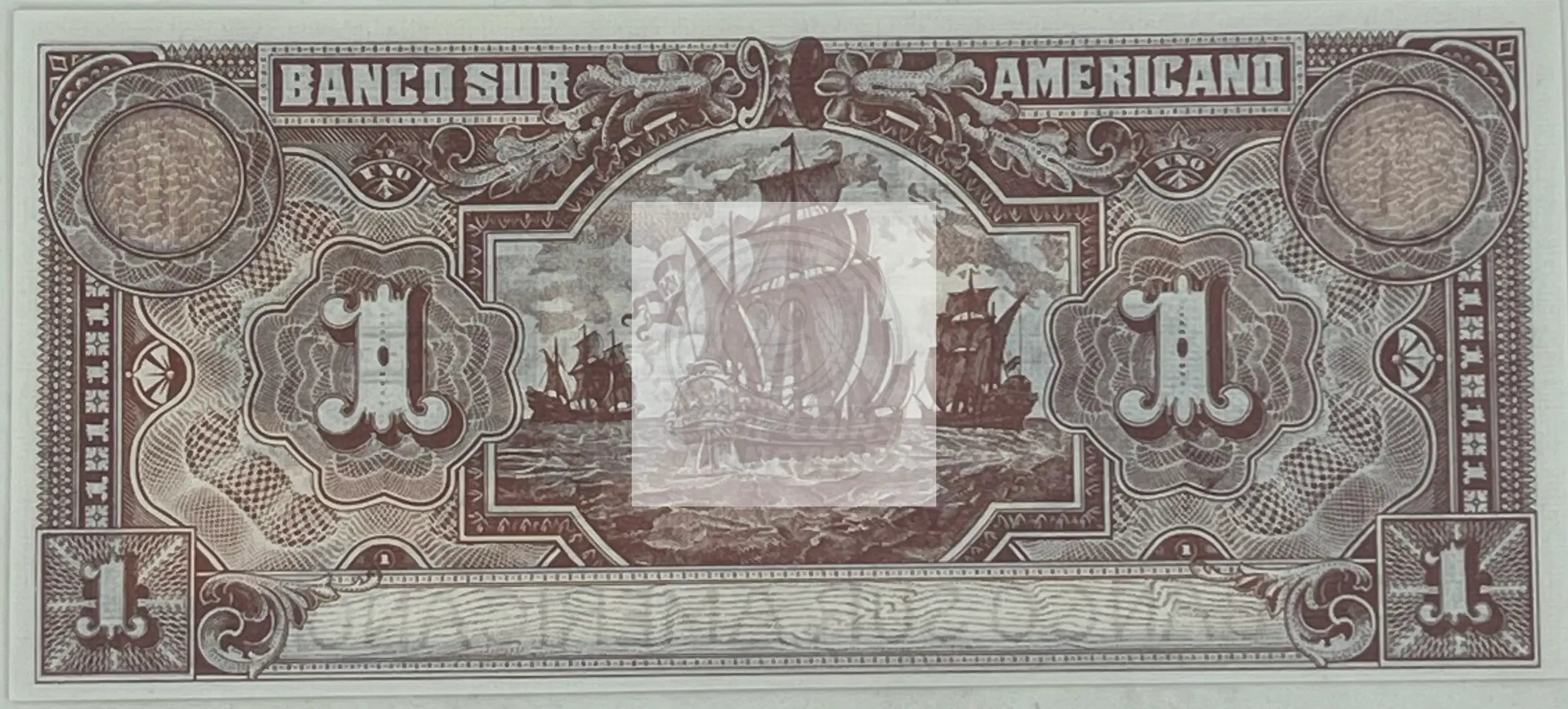 Ecuador 1920 1 Sucre S-251r, UNC World Banknote - Cool Coins & Notes
