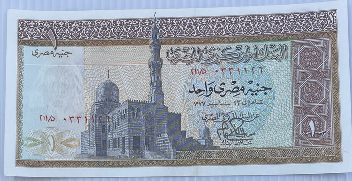 Egypt 1977 1 Pound P-44 UNC World Banknote Currency - Cool Coins & Notes