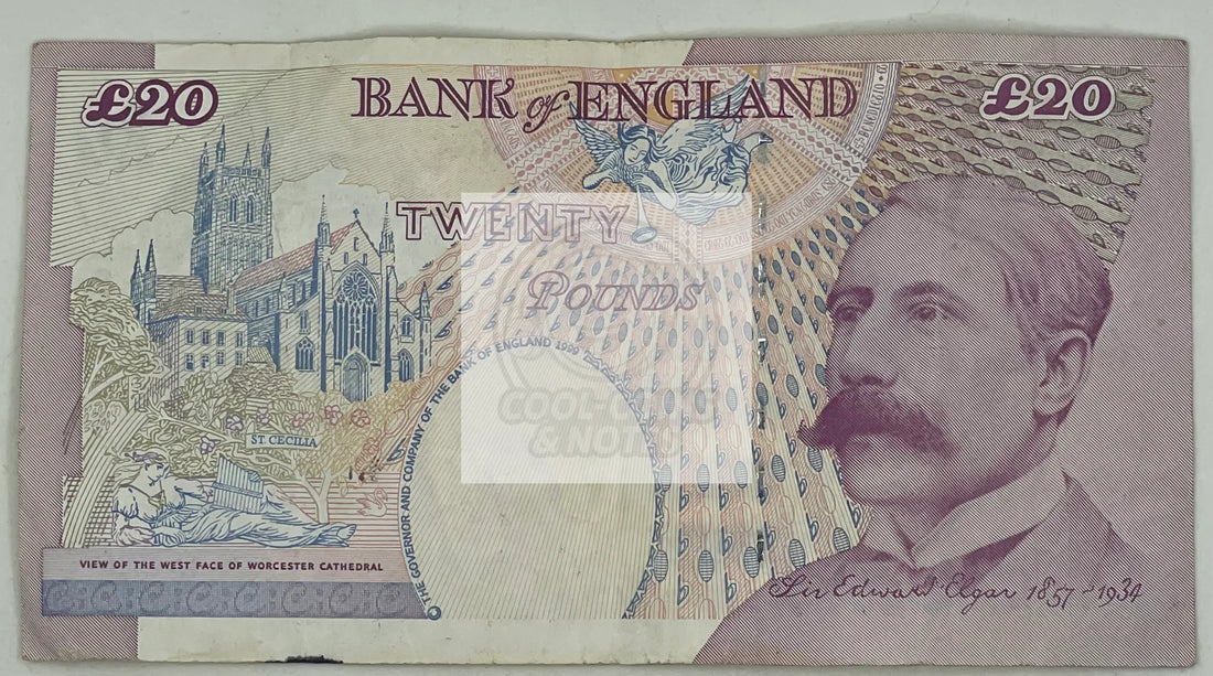 England 20 Pounds 2004 P-390b, Used Banknote - Cool Coins & Notes