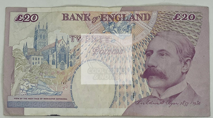 England 20 Pounds 2004 P-390b, Used Banknote - Cool Coins & Notes