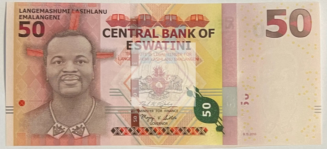 Eswatini 2018 50 Emalangeni , P-A44, UNC World Banknote Currency - Cool Coins & Notes