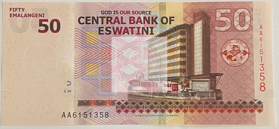 Eswatini 2018 50 Emalangeni , P-A44, UNC World Banknote Currency - Cool Coins & Notes