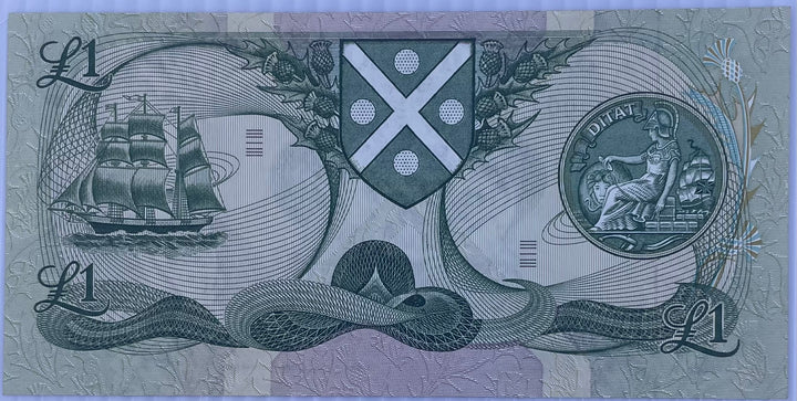 1981 Scotland 1 Pound P-111 UNC World Banknote