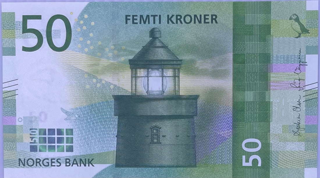 Norway 2017 50 Kronur P-53 UNC World Banknote Currency