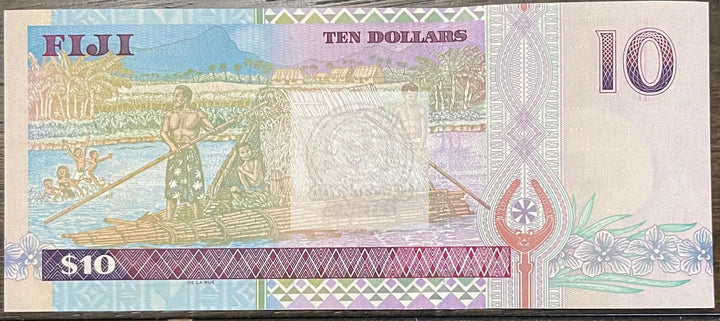 FIJI, 10 dollars, (2002) P-106, QEII, UNC World banknote Currency - Cool Coins & Notes