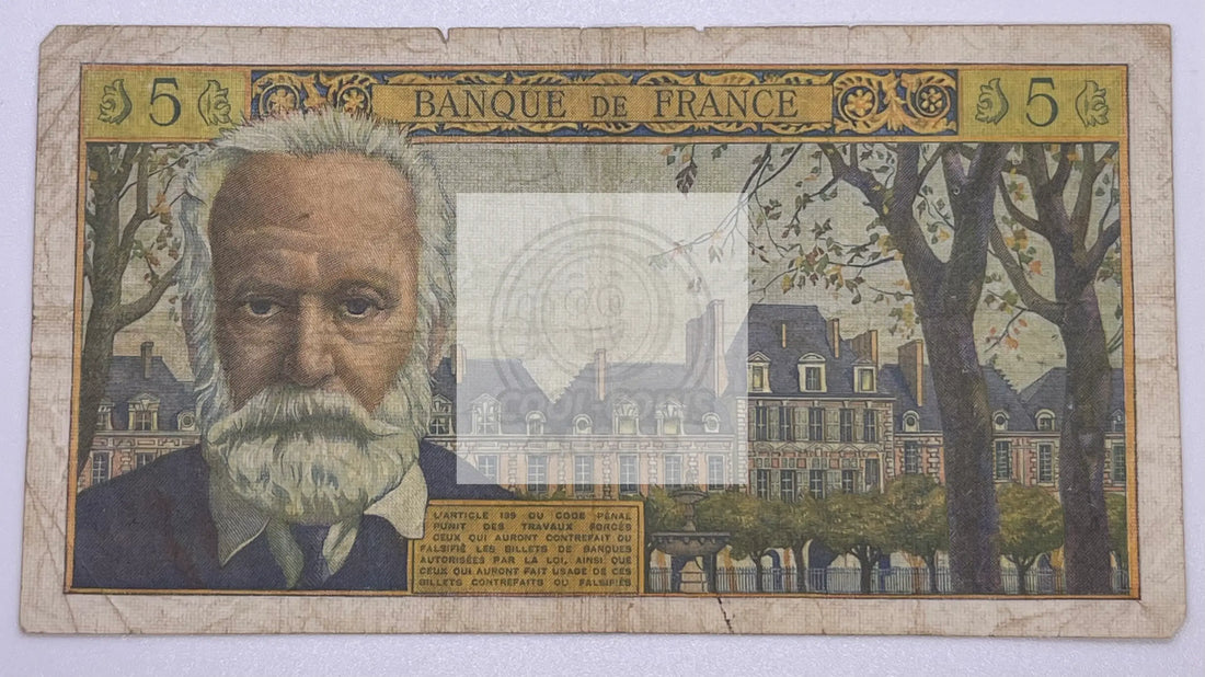 FRANCE 5 New Francs 1960, P-141a, Used World Banknote - Cool Coins & Notes