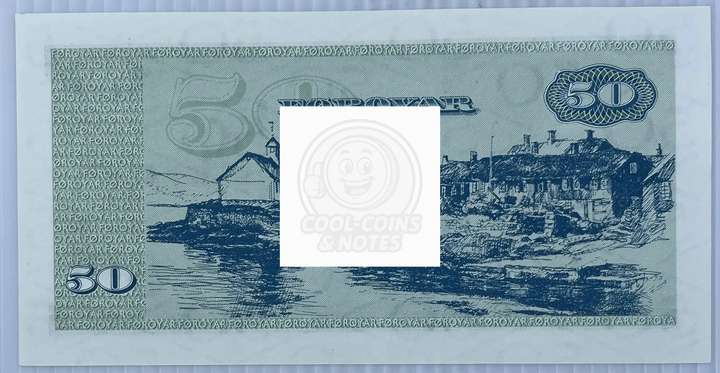 Faroe Islands 1949 (1987) 50 Kronur P-20 UNC World Banknote Currency