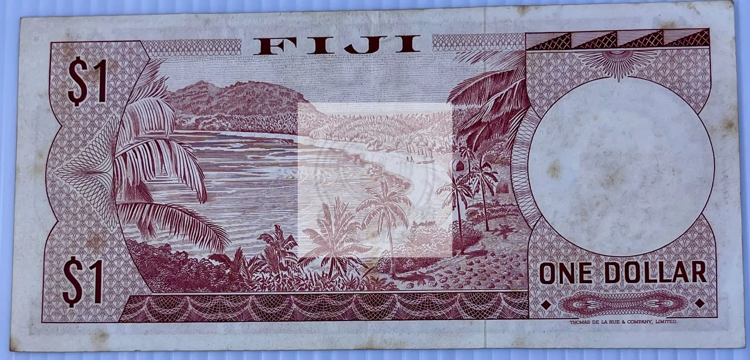 Fiji 1974 1 Dollar P- 71 – Queen Elizabeth II Used Banknote - Cool Coins & Notes