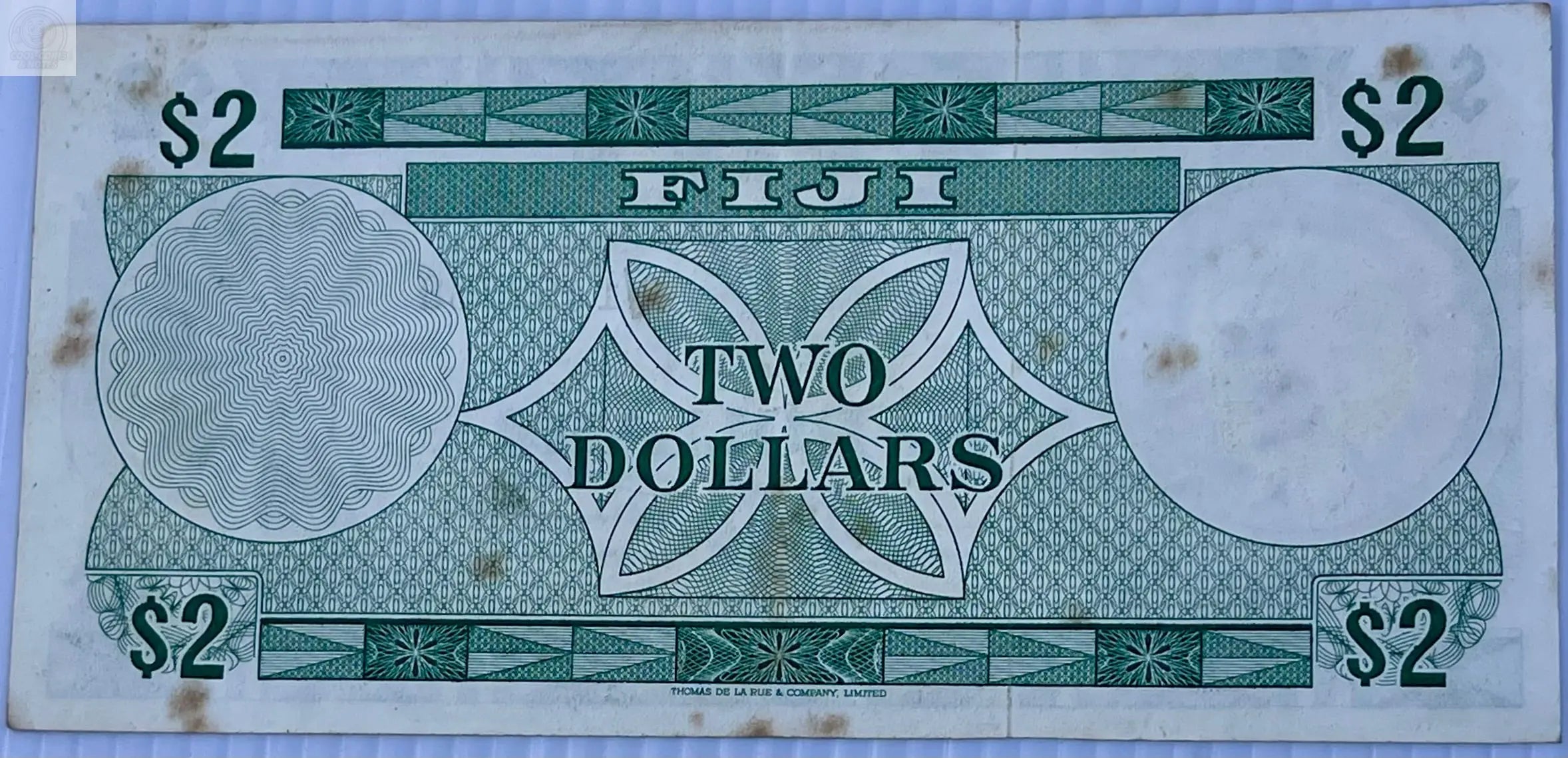 Fiji 1974 2 Dollars P-71 Queen Elizabeth Used World Banknote Cool Coins & Notes