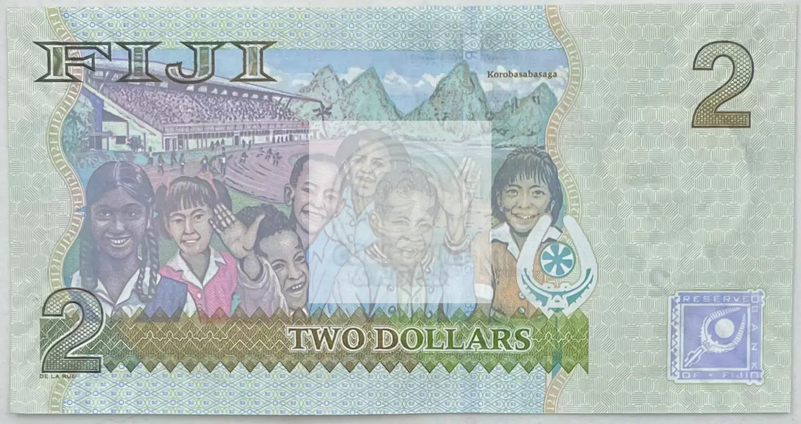 Fiji 2 Dollars Banknote, 2007 ND, P-109a, UNC - Cool Coins & Notes