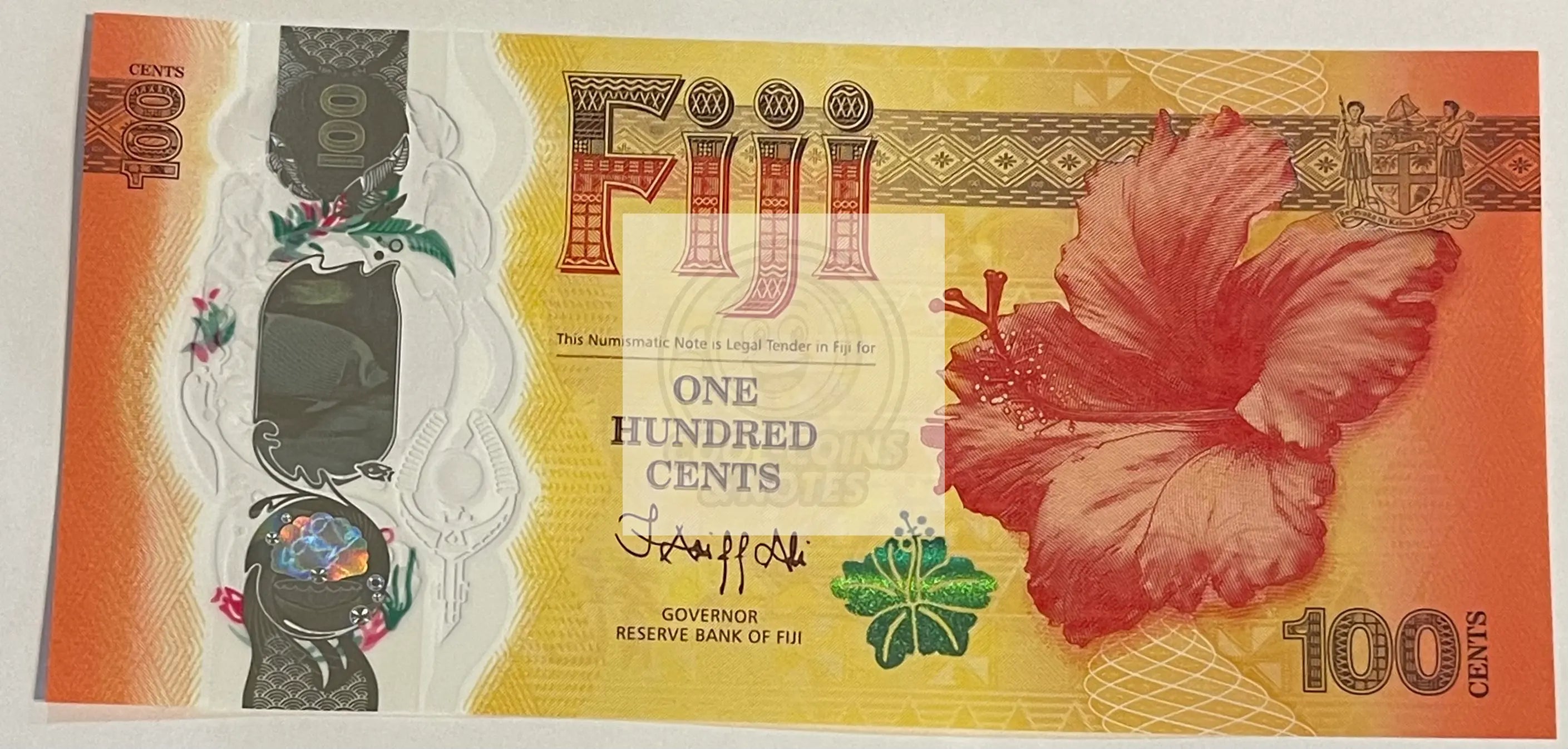 Fiji 2023 100 Cents ND, P-124, UNC, Commemorative, Polymer World Banknote - Cool Coins & Notes