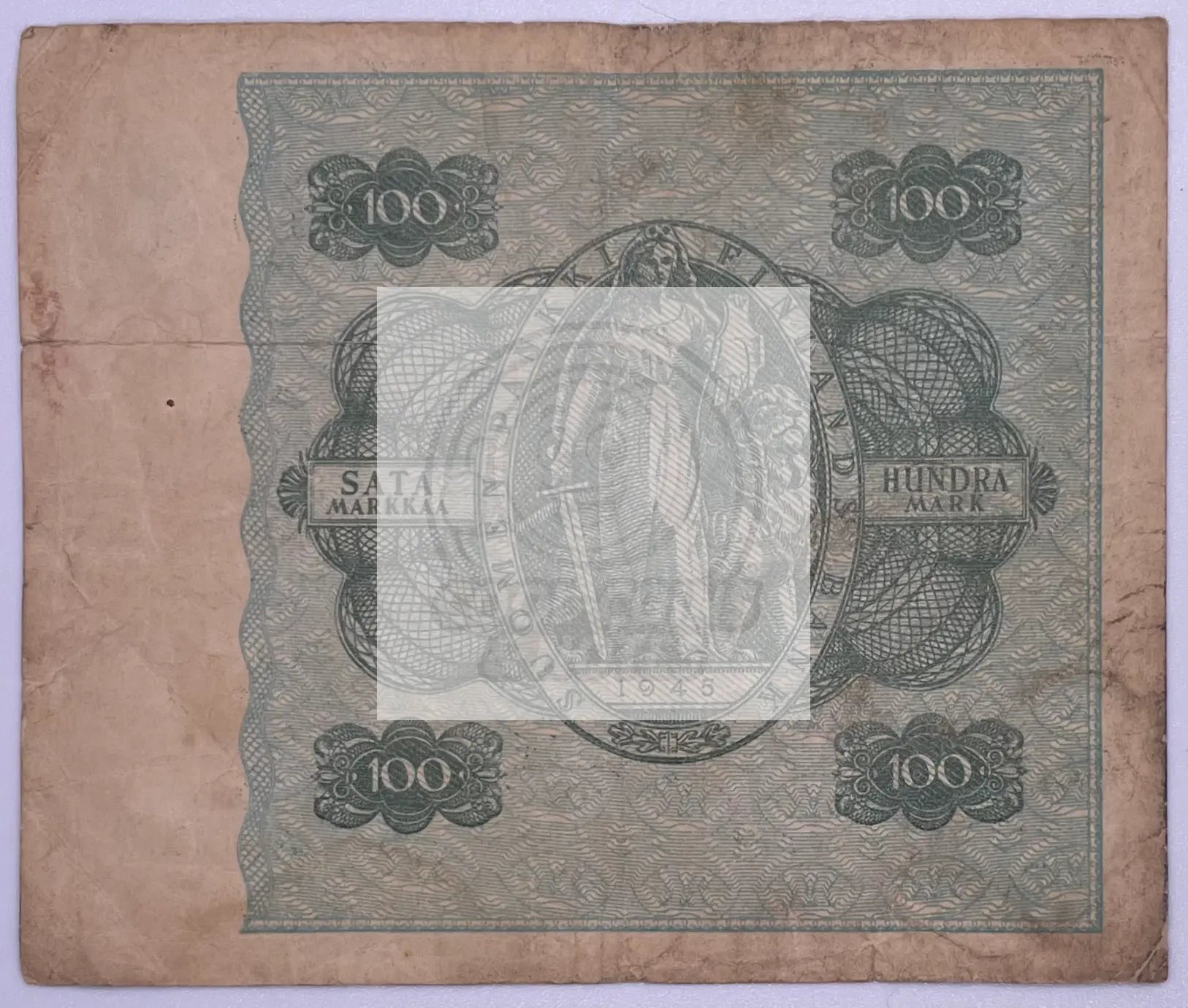 Finland 1945 100 Markkaa P80a.11, Used Banknote - Cool Coins & Notes