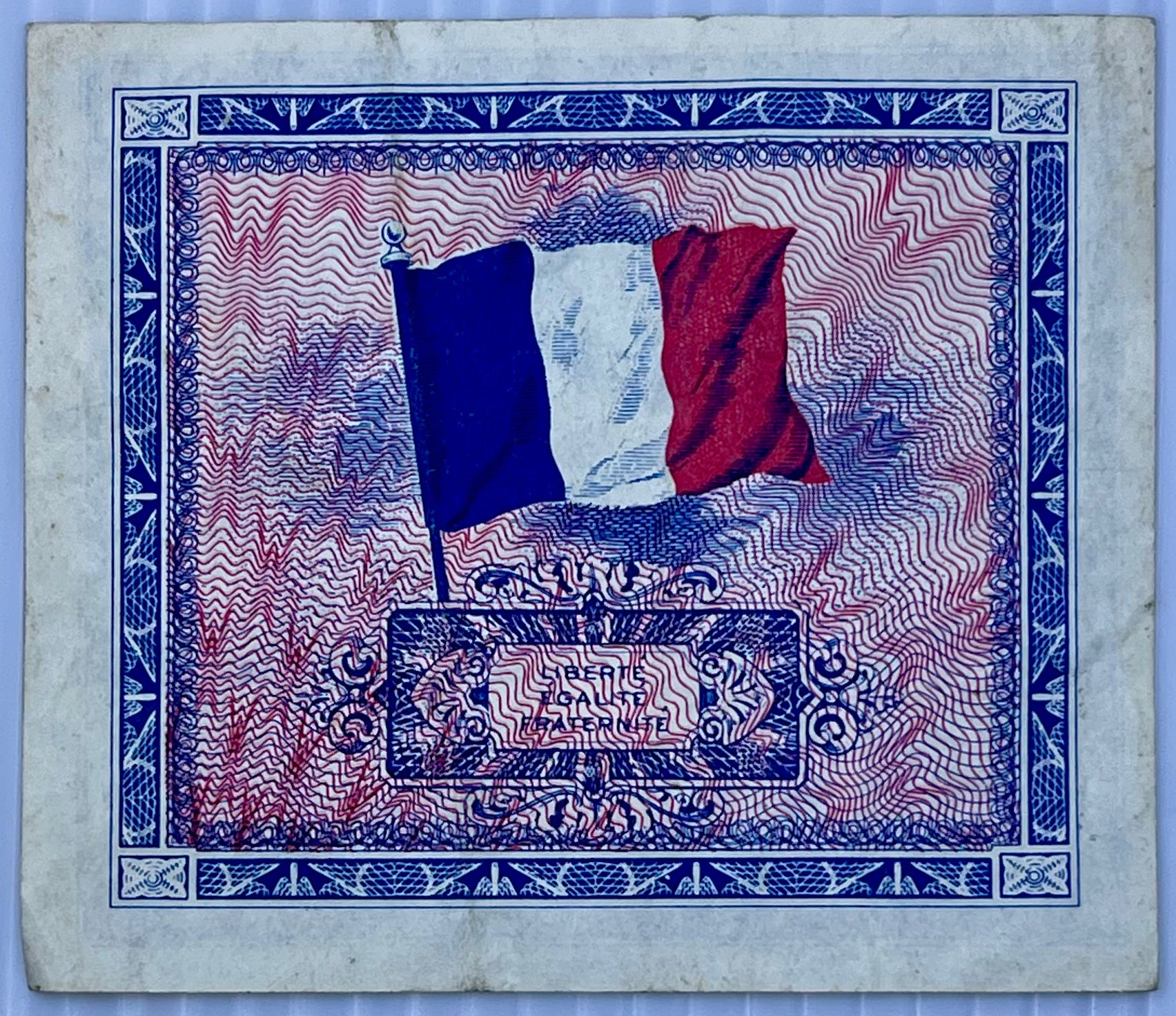 France 1944 2 Francs P-114 WW2 MPC Used World Banknote Currency - Cool Coins & Notes
