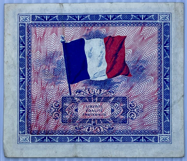 France 1944 2 Francs P-114 WW2 MPC Used World Banknote Currency - Cool Coins & Notes