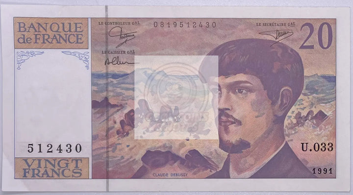 France 20 Francs 1991 P151, Used World Banknote Currency - Cool Coins & Notes