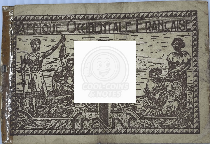 French West Africa 1944 1 Franc P-34 WW2 Used World Banknote
