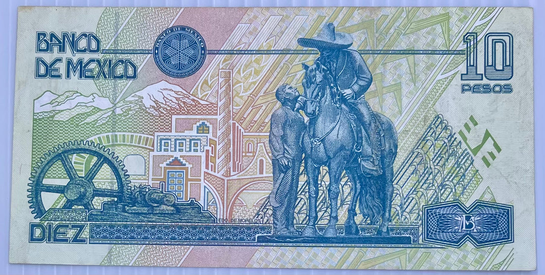 Mexico 10 Pesos 1996 P-105 Used World Banknote