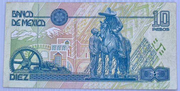Mexico 10 Pesos 1996 P-105 Used World Banknote