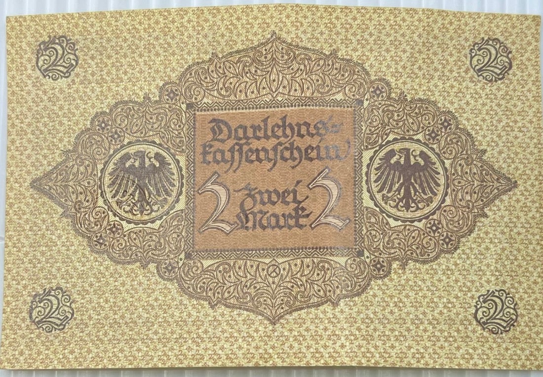 Germany 1920 2 Mark P59 Used World Banknote Currency From Lot