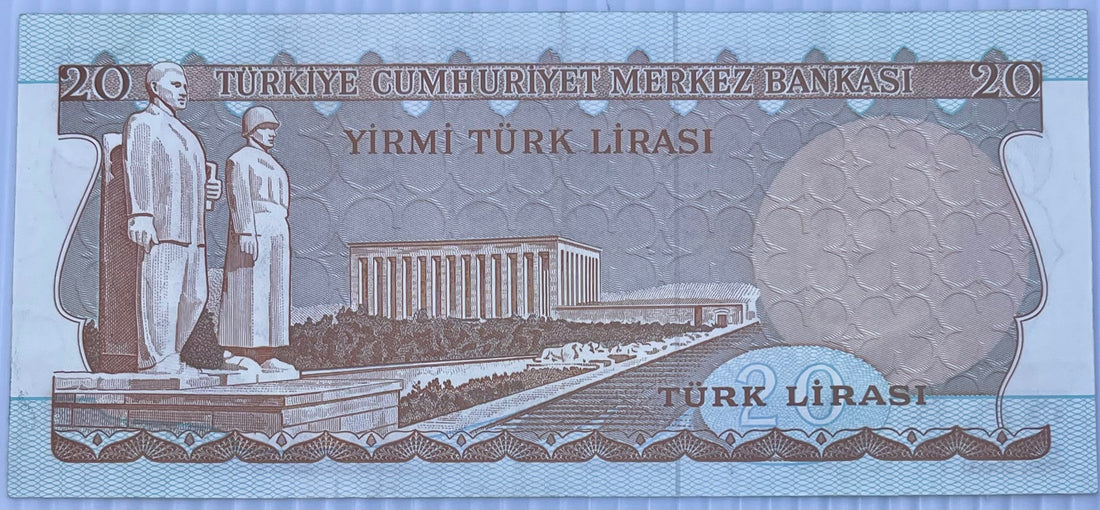 Turkey 1974-1987 20 Lira L. P-187 Used World Banknote