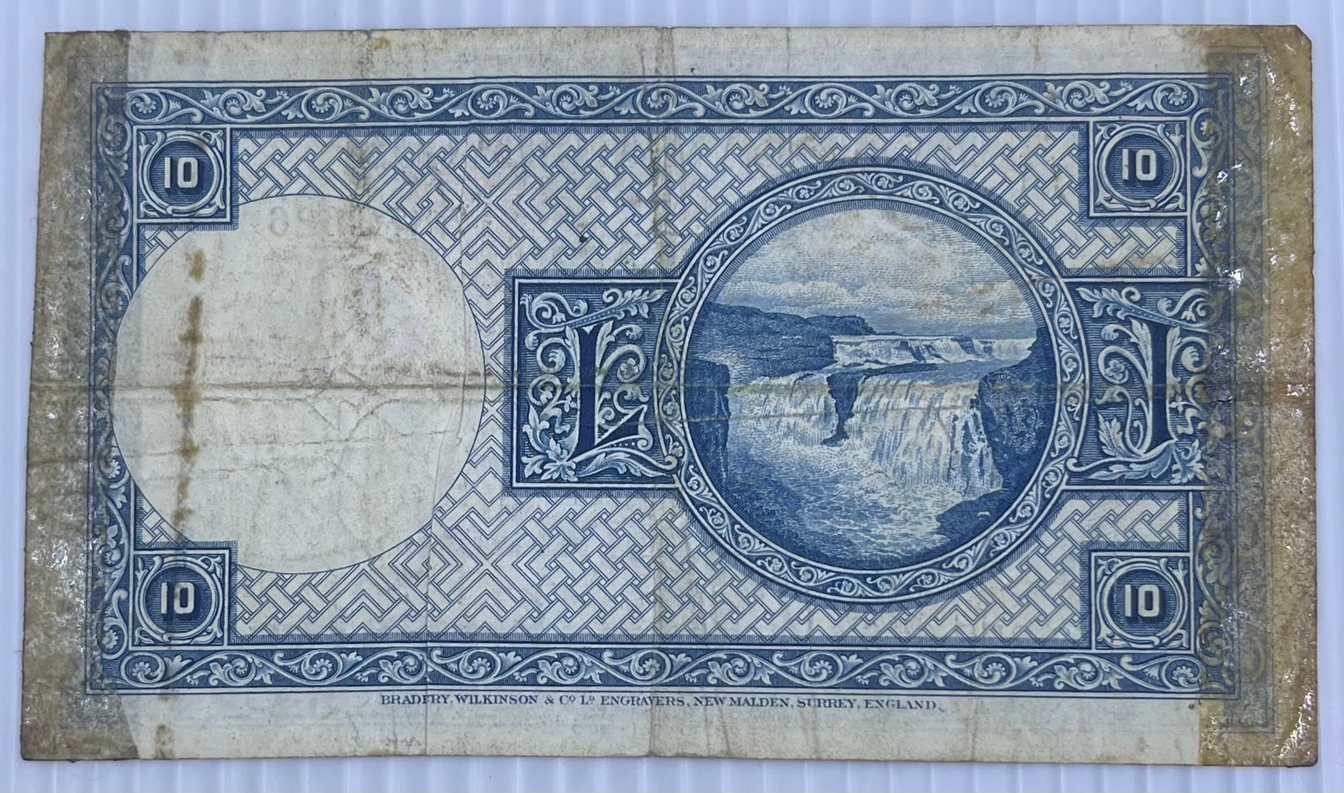 Iceland 1928 10 Kronur P-28 Used World Banknote