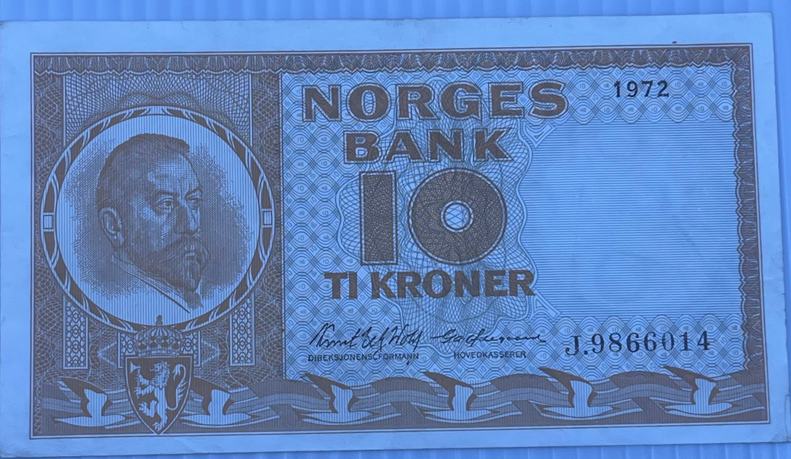 Norway 1973 10 Kroner P-31 Used World Banknote