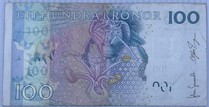 Sweden 2009 100 Kroner P-65 Used World Banknote