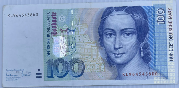 Germany 1996 100 Marks P-46 Used World Banknote