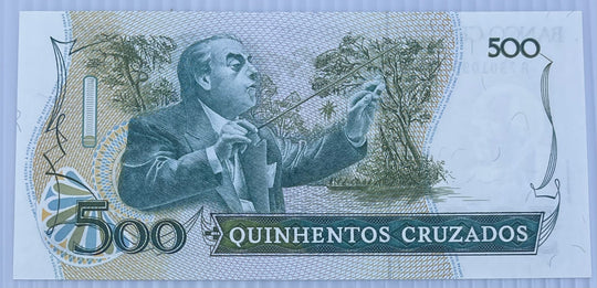 Brazil 1986 500 Cruzados P-212 UNC, Banknote
