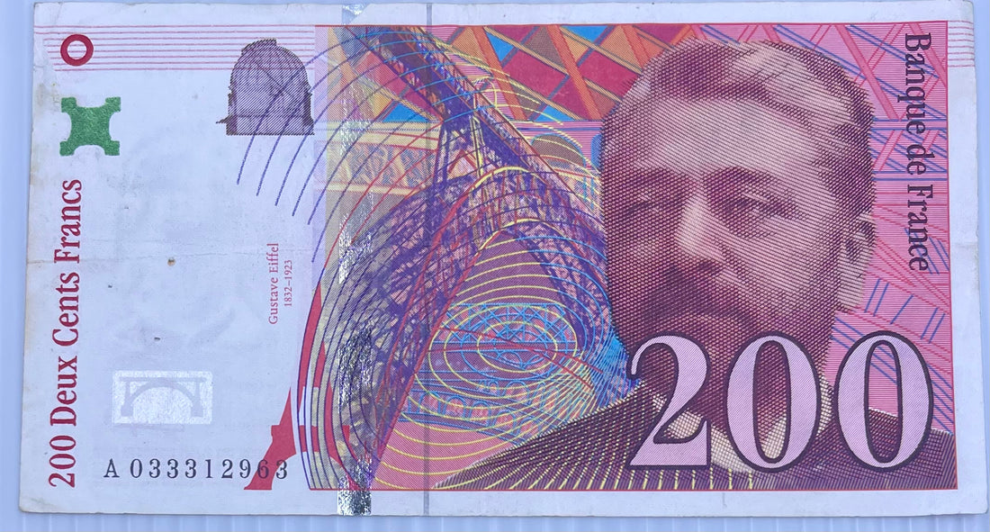 France 1999 200 Francs P-159 Used World Banknote From Lot