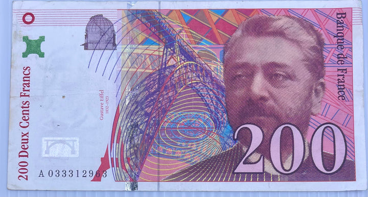 France 1999 200 Francs P-159 Used World Banknote From Lot