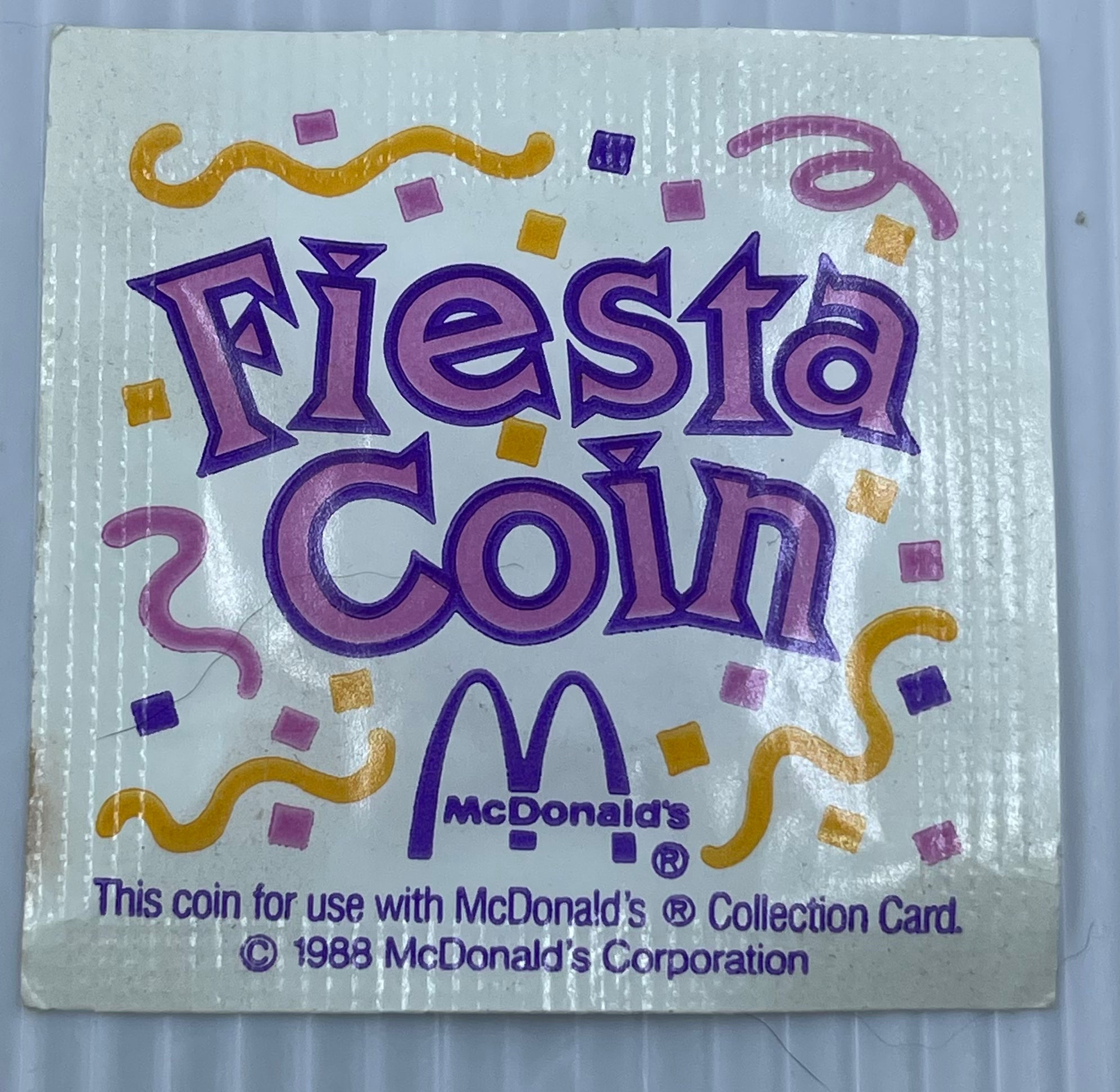 McDonald’s CHICKEN McNUGGET FIESTA Coin 1988 UNC New In Original Packaging