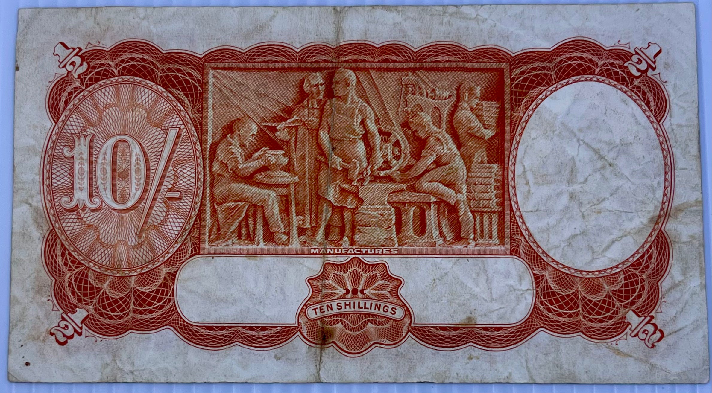 Australia 1939 10 Shillings P-25 Used World Banknote