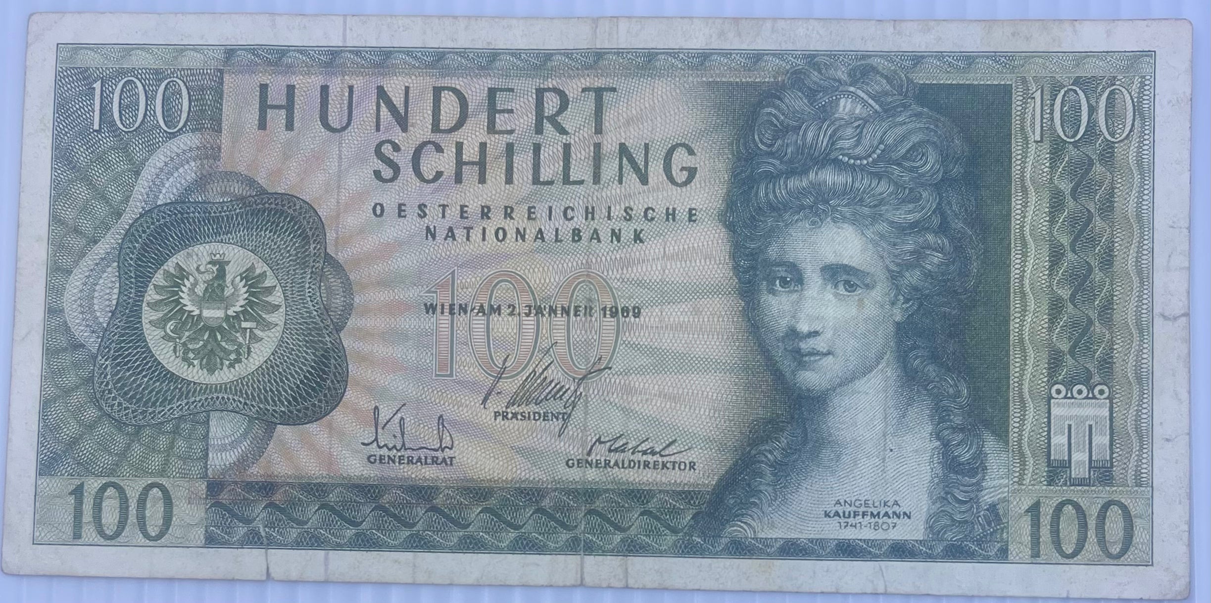 Austria 100 Shilling 1970 P-145a Used World Banknote