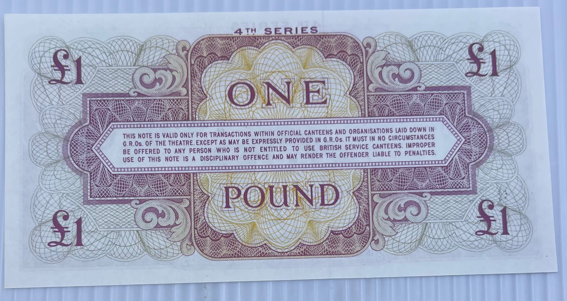 GREAT BRITAIN (BRITISH ARMED FORCES) 1 POUND ND 1962 P M36 UNC From Lot
