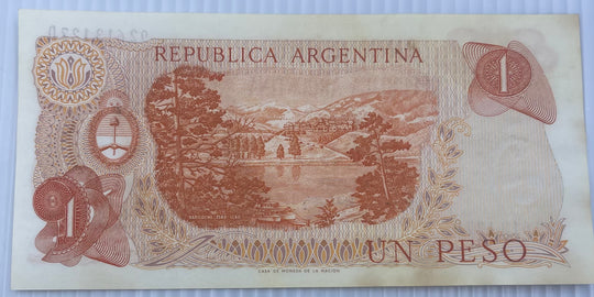 Argentina 1972 1 Peso P-287 AUNC Banknote