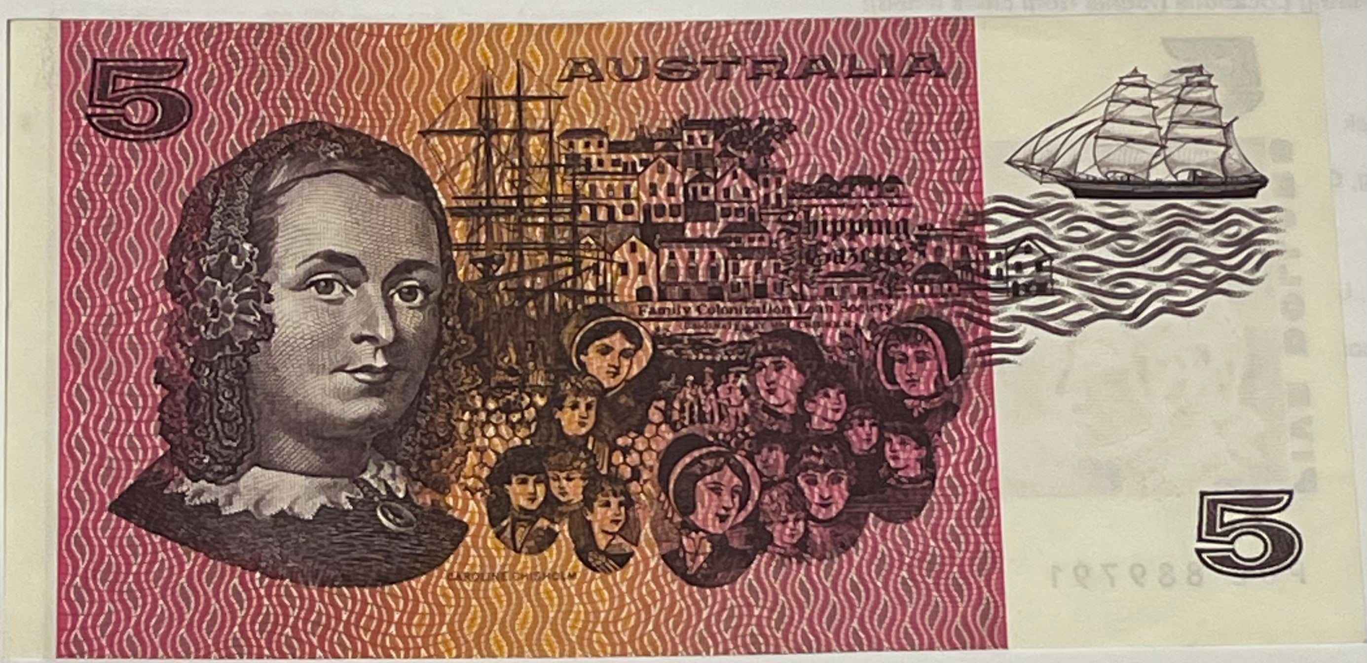 Australia 1985 5 Dollars P-40 AU World Banknote