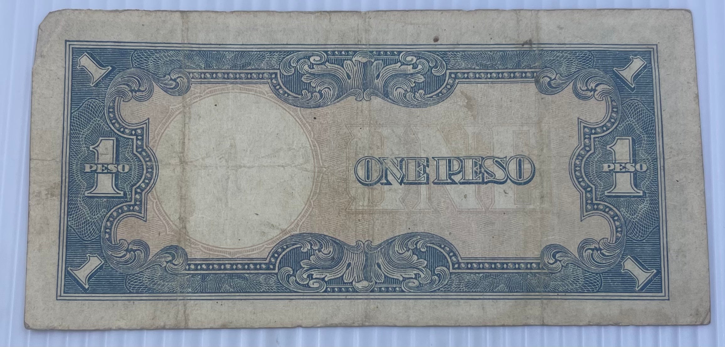 Philippines 1943 1 Peso P-109 Japan Occ. WW2 Used World Banknote From Lot