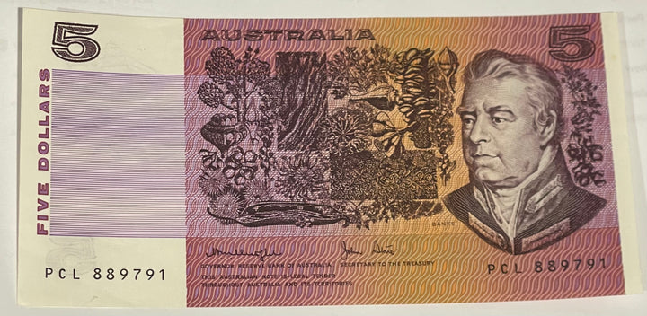 Australia 1985 5 Dollars P-40 AU World Banknote
